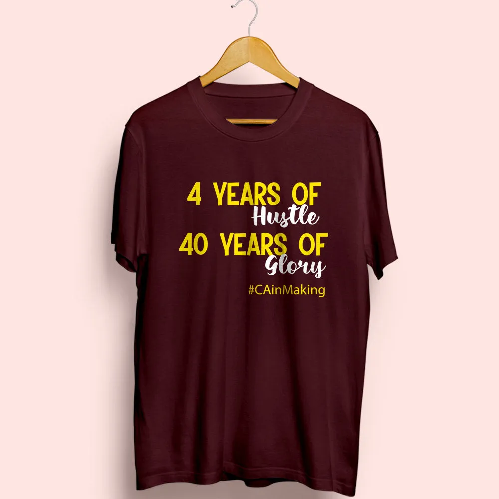 40 Years Of Glory Half Sleeve T-Shirt