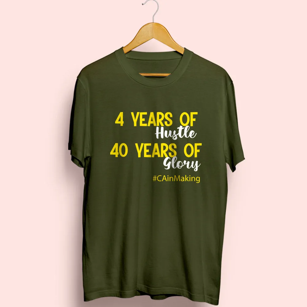 40 Years Of Glory Half Sleeve T-Shirt