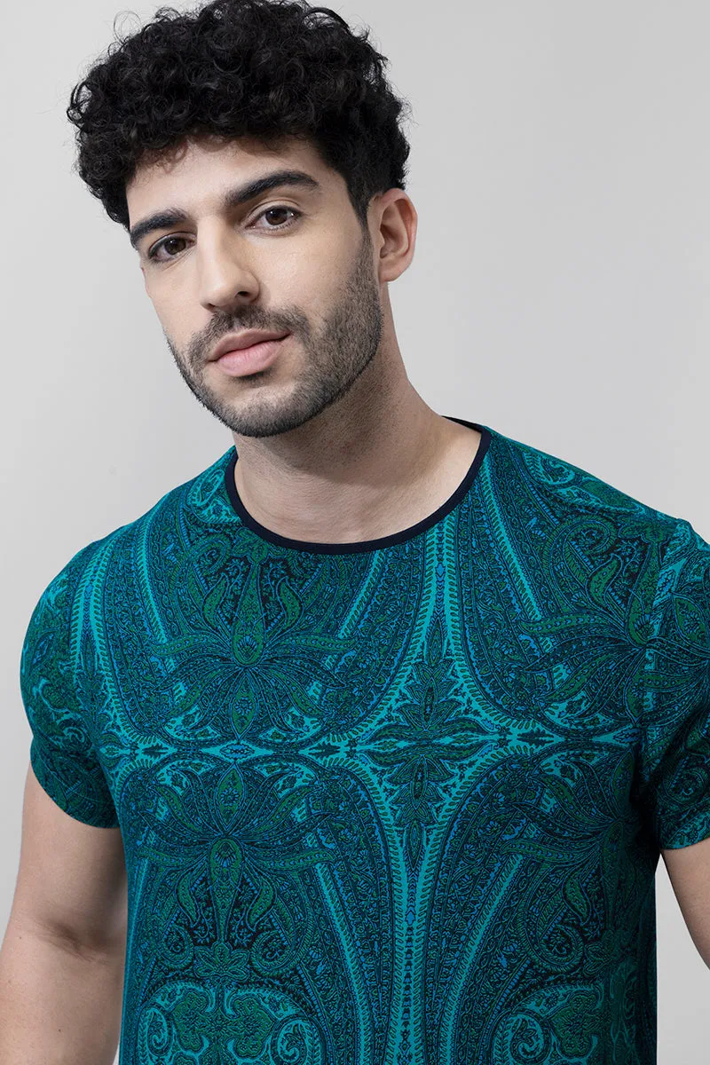 Artic Paisley Green T-Shirt