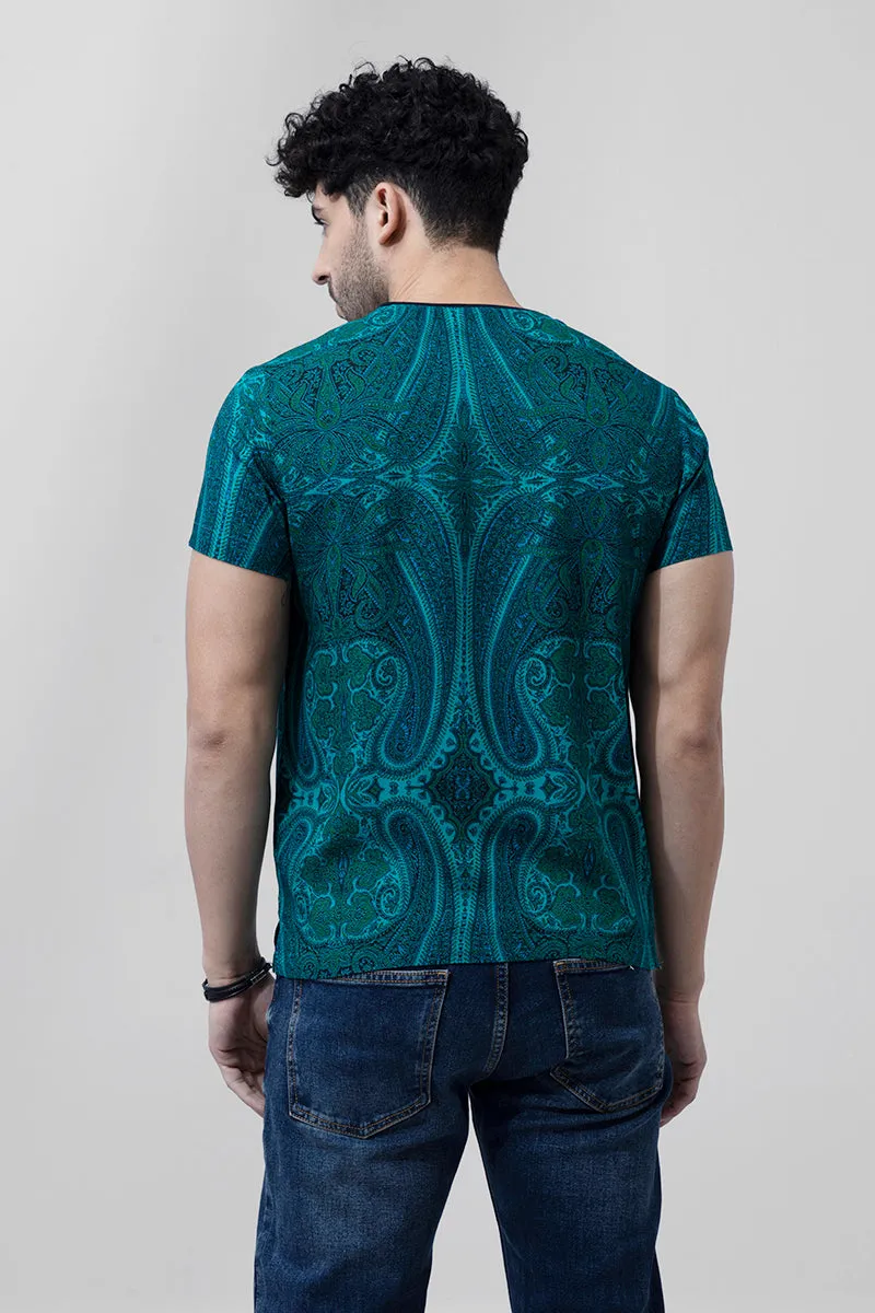 Artic Paisley Green T-Shirt