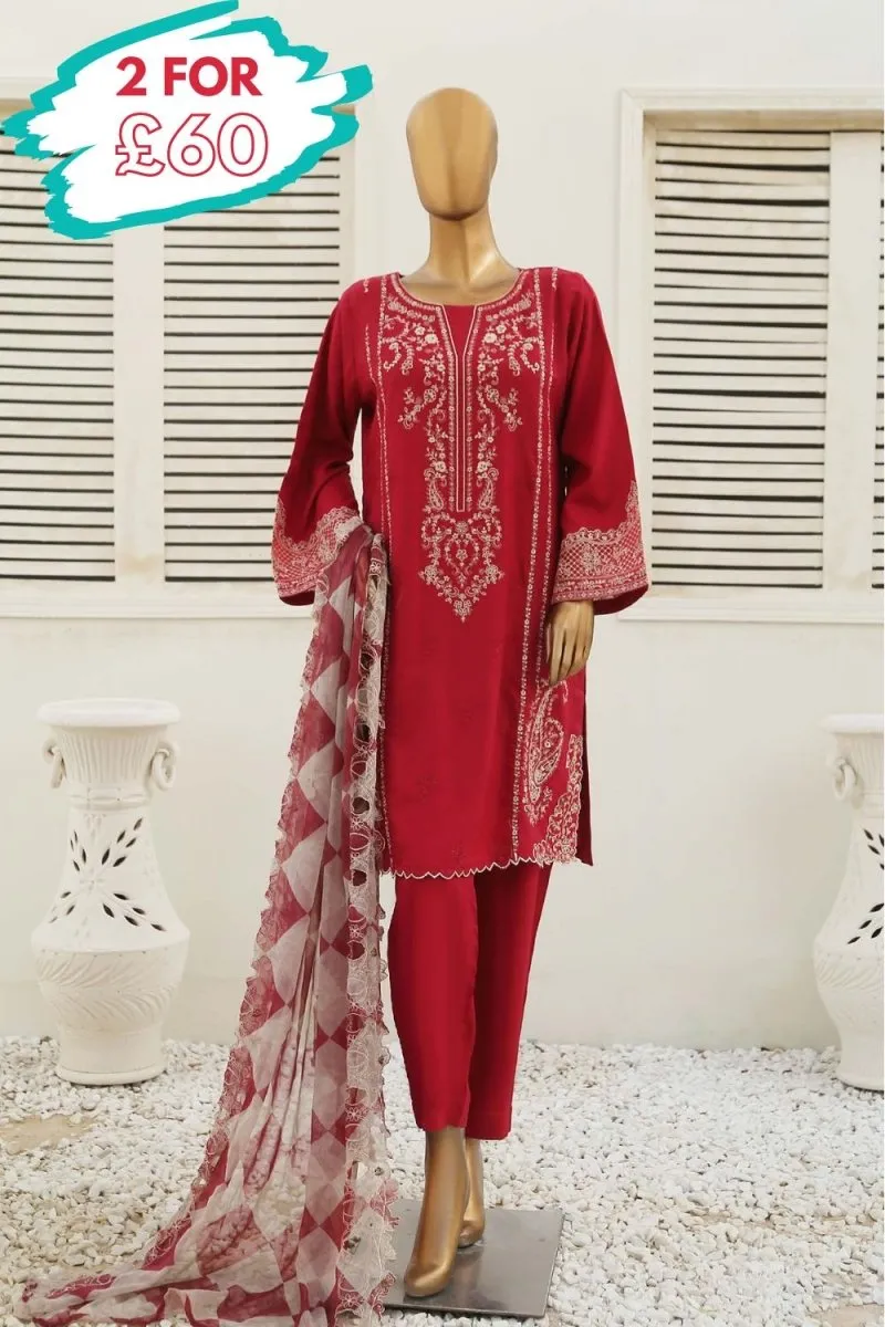 Bin Saeed Embroidered Marina 3 Piece Suit BIN131