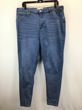 Blue Denim Jeans Skinny Fashion Nova, Size 18