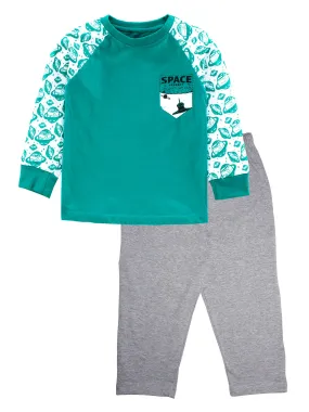 Boys Cotton T-Shirt & Pyjama Set