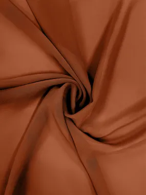 Burnt Orange Chiffon Fabric By The 1/2 Yard