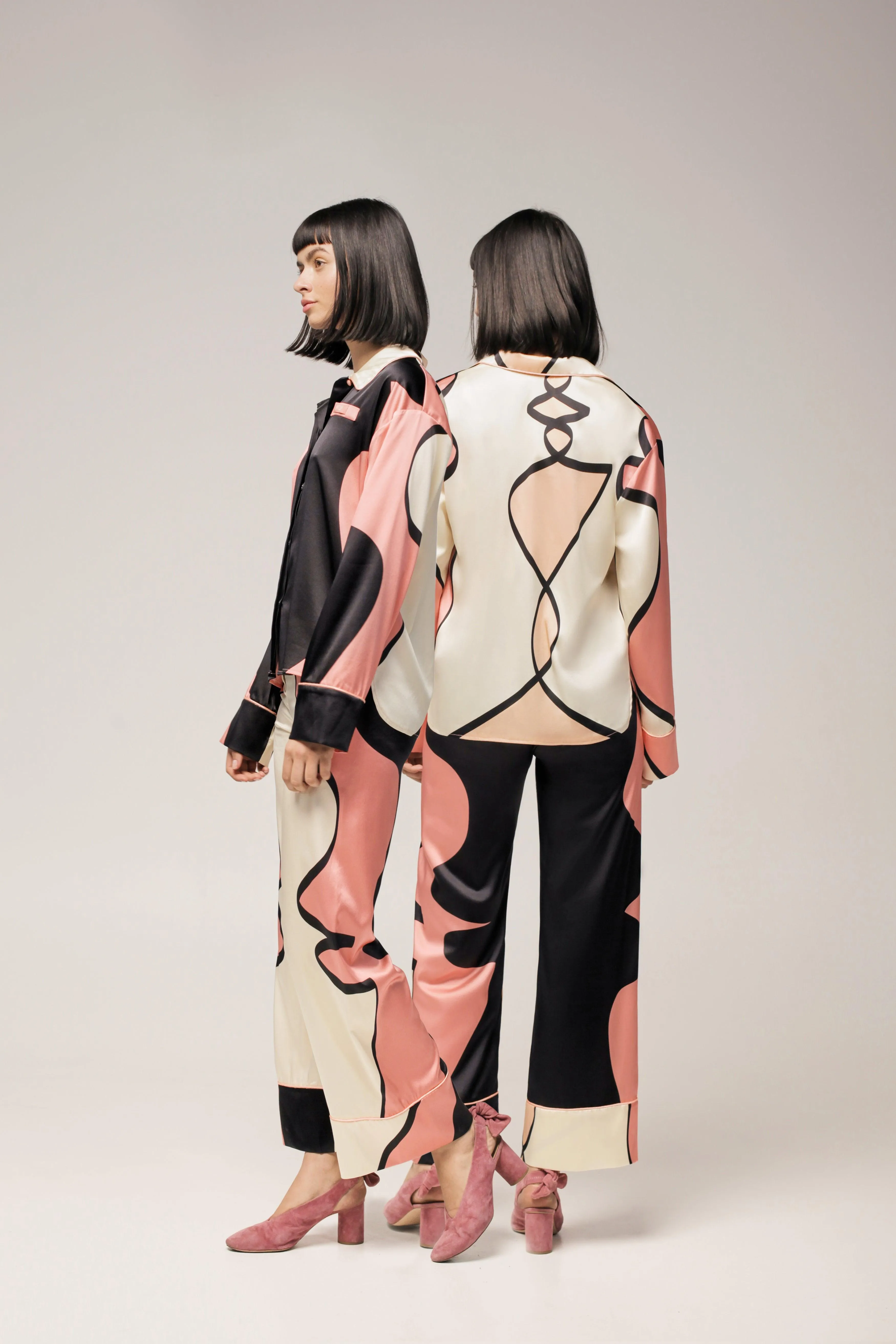 ‘CHROMOSOME’ SILK PAJAMAS