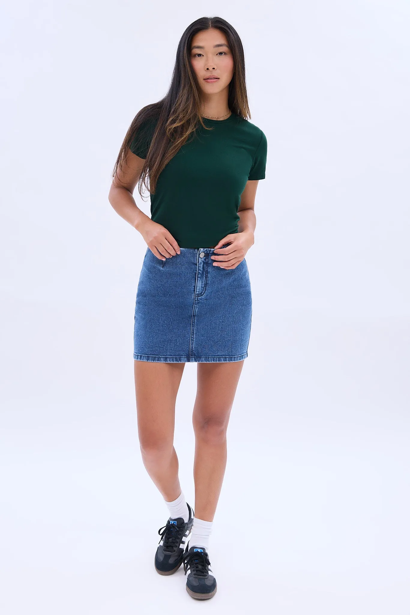 Denim Mini Skirt