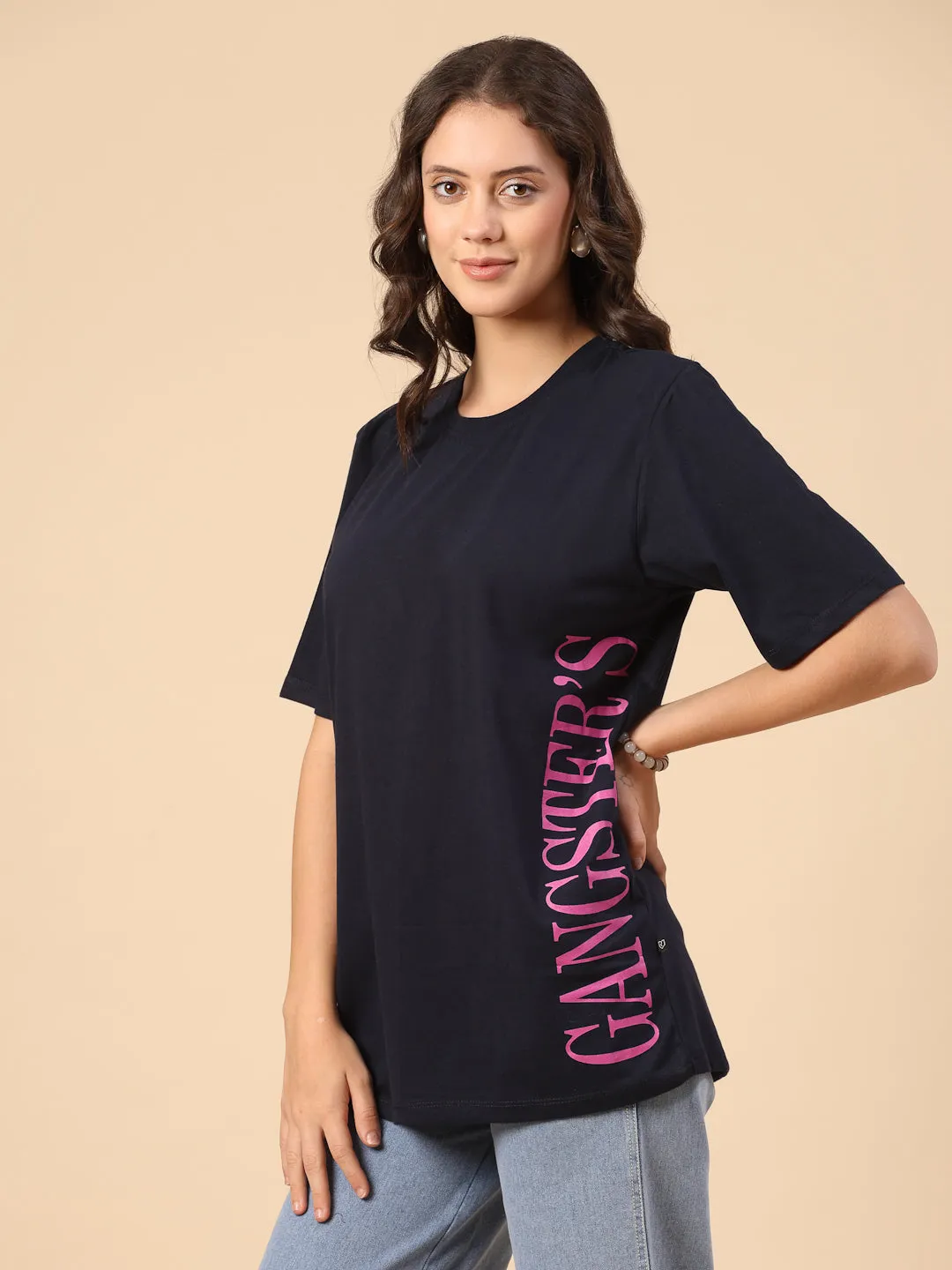 Everyday Elegance Printed Jersey T-shirt