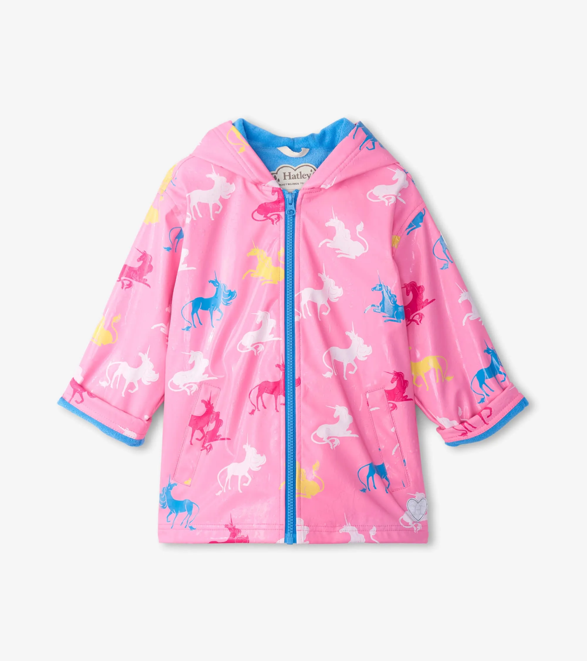 Girls Mystical Unicorn Color Changing Rain Jacket