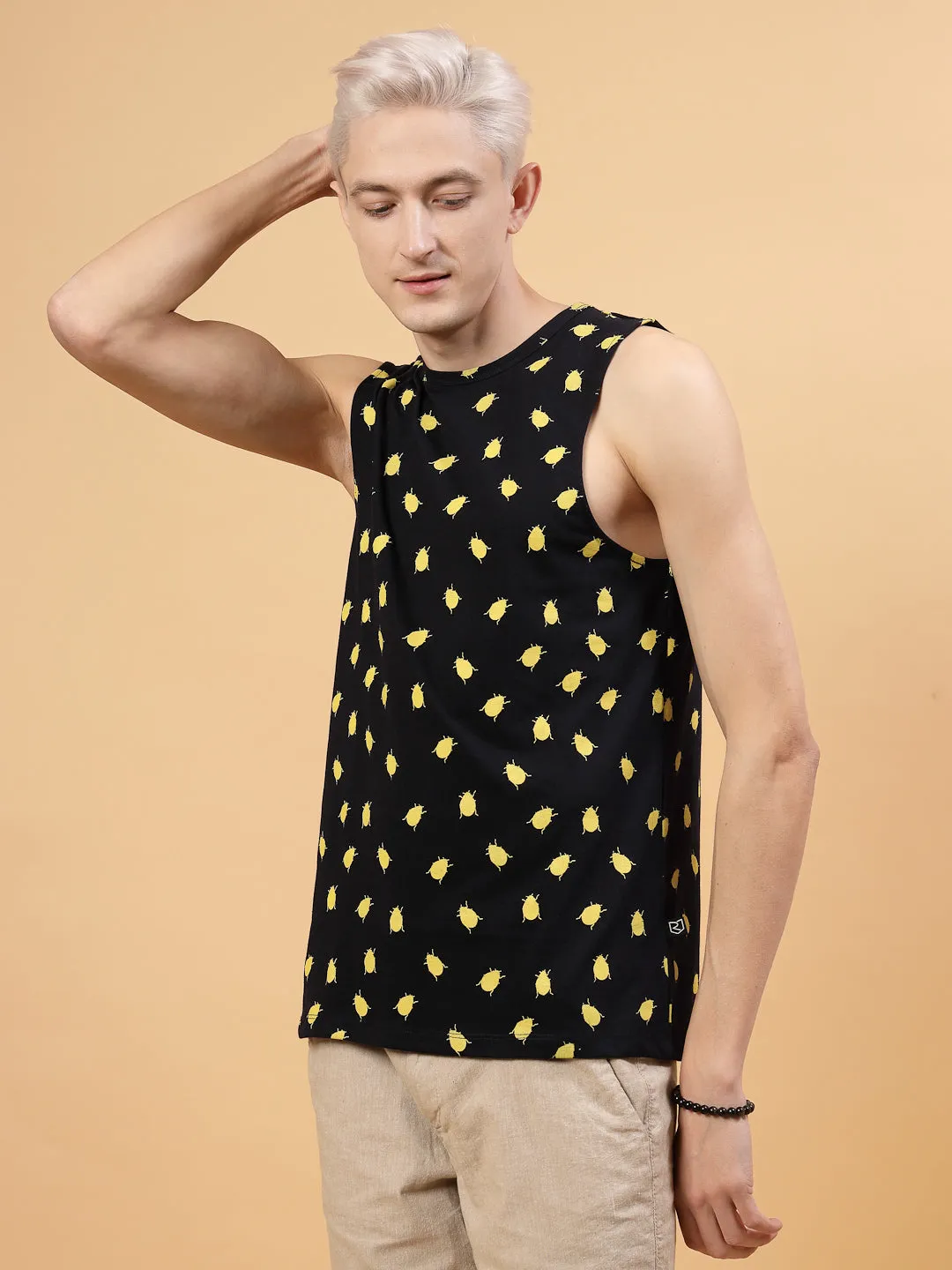 Jungle Print Men's Vest T-Shirt