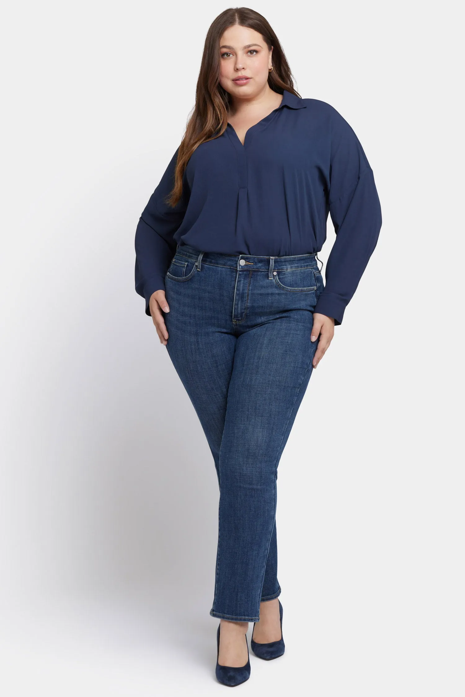 Marilyn Straight Jeans In Plus Size - Marcel