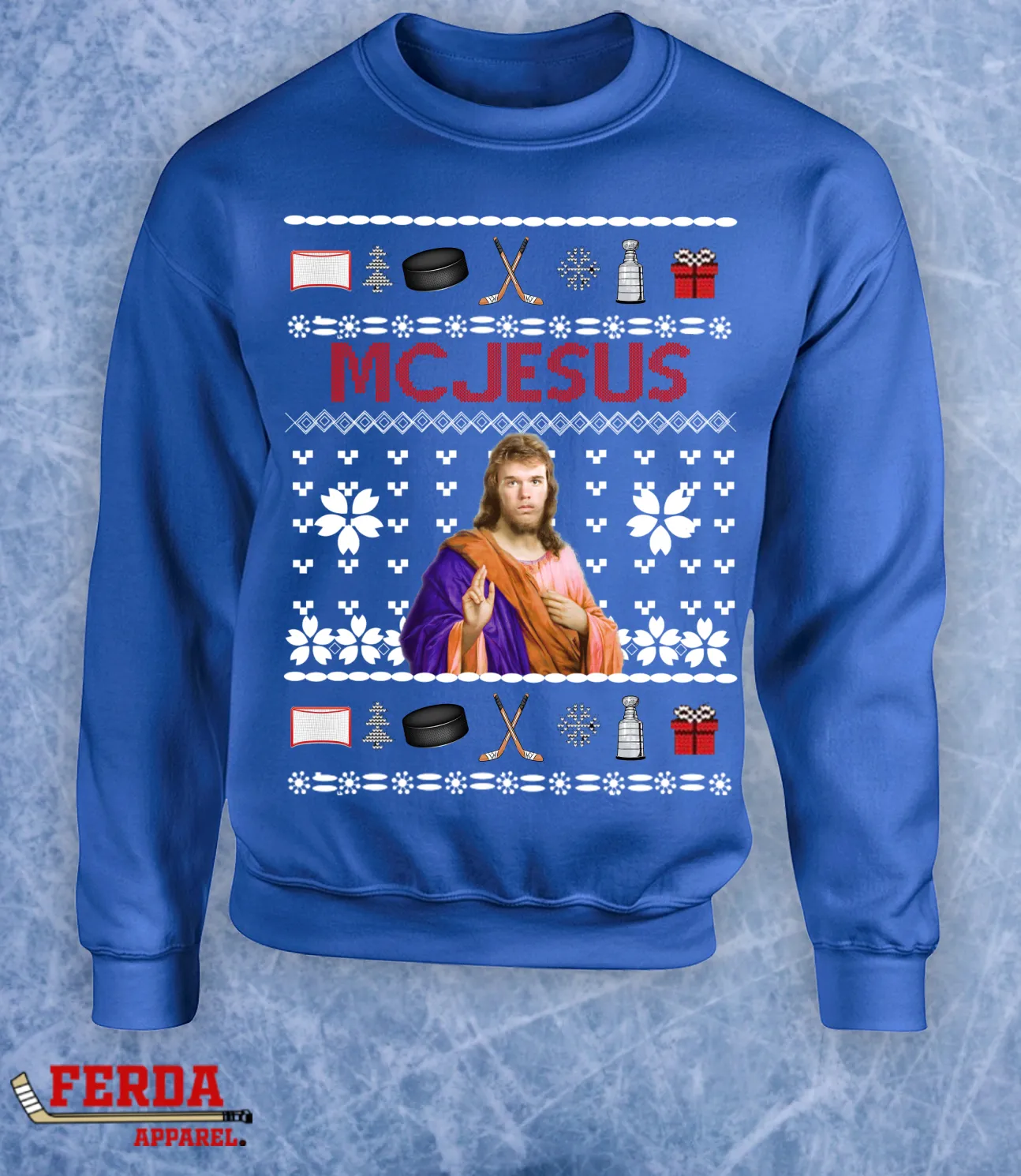 McJesus Ugly Christmas Sweaters Crewneck Hoodie FA90