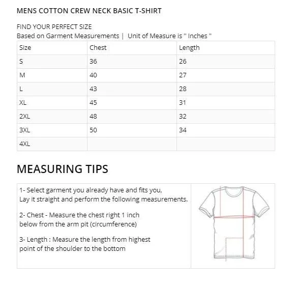 Men's Cotton Crew Neck Basic T-Shirt