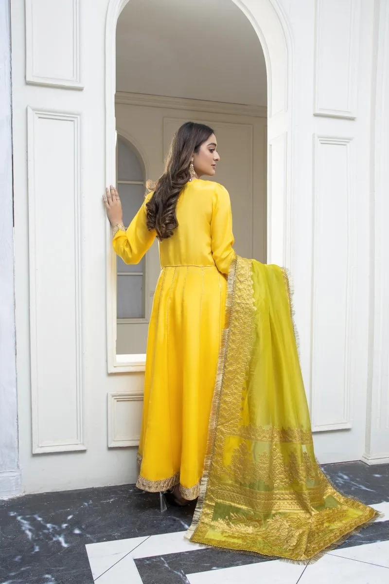 Mihrimah Raw Silk Peshwas Formal MIH36