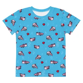 Minecraft Caves & Cliffs Axolotl Kids Short Sleeve T-Shirt