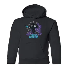 Minecraft Jolly Mobs Fear the Wither Kids Pullover Hoodie