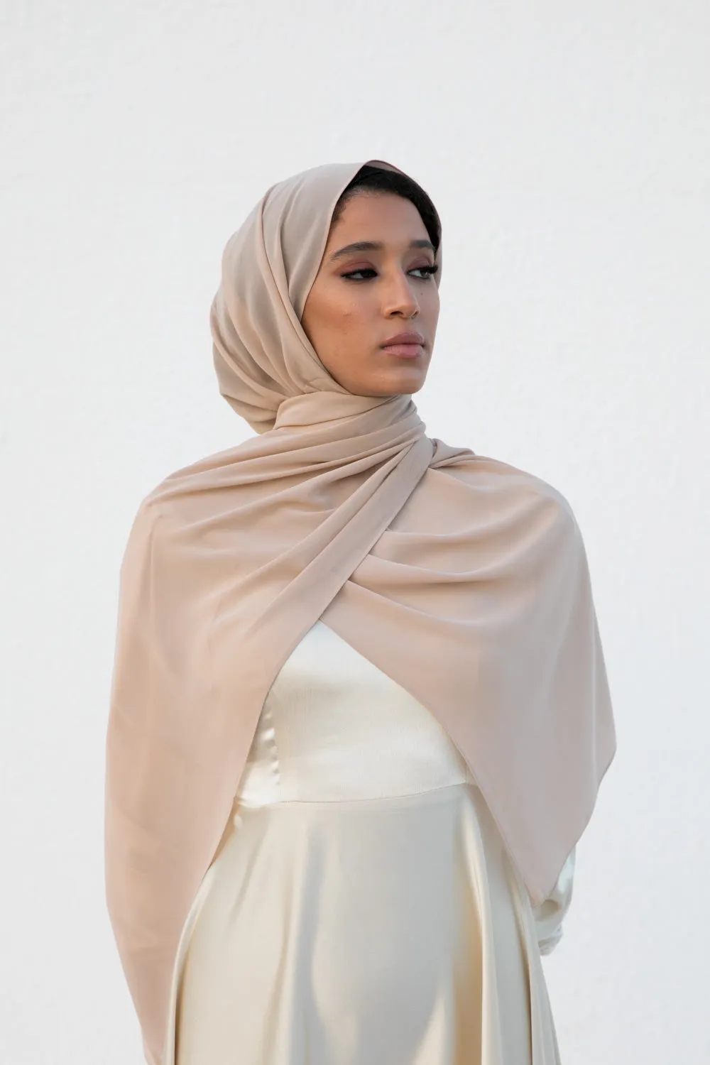 Neutral Grace Chiffon hijab