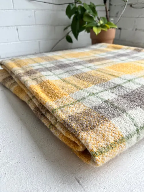 Plaid Vintage Wool Blanket