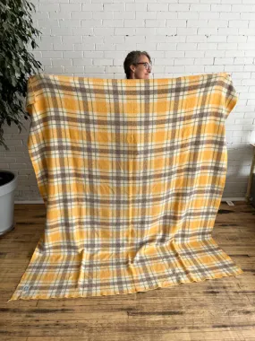 Plaid Vintage Wool Blanket