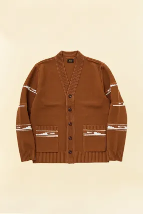 Rats Native Kanoko Cardigan - Brown