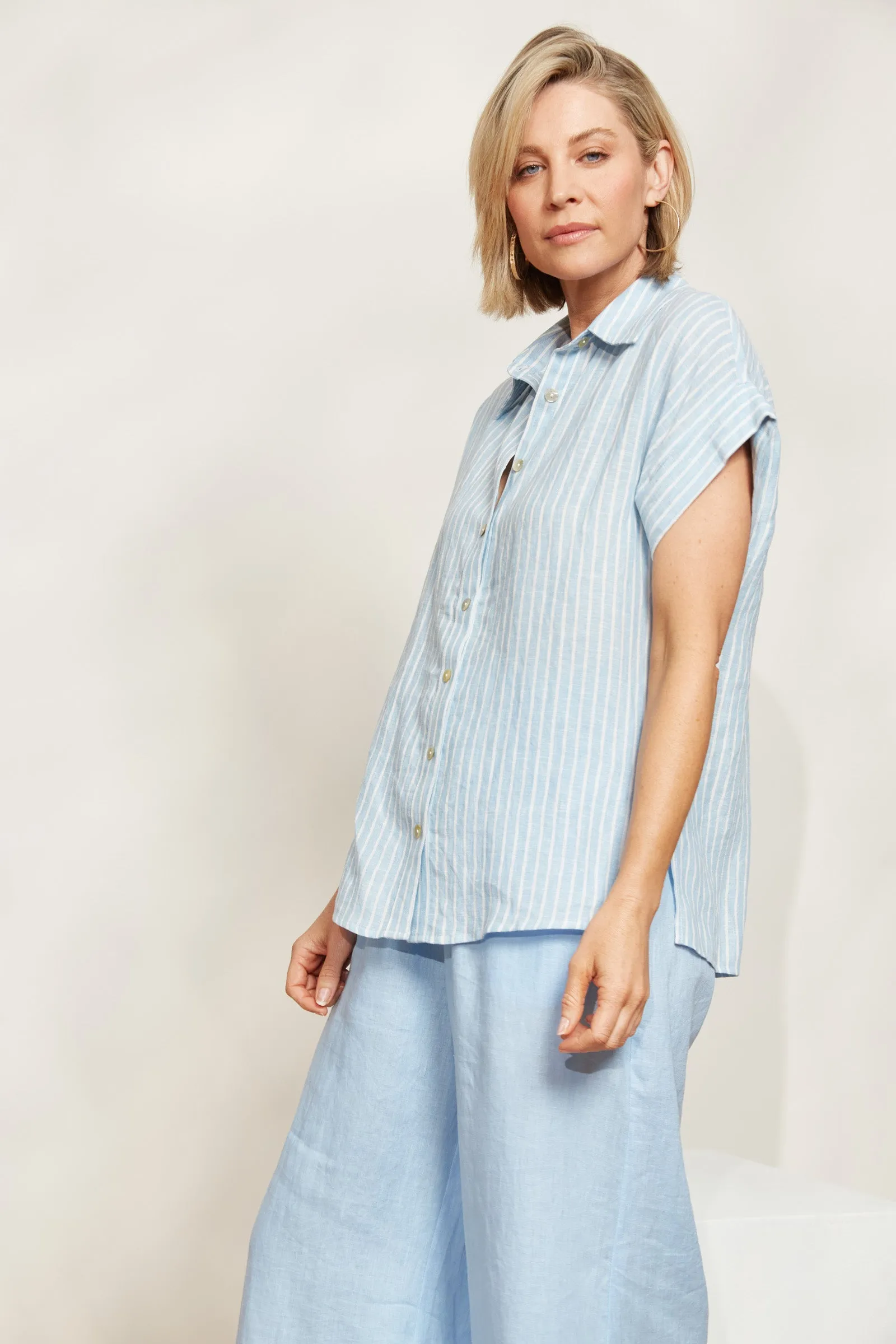 Sojourn Stripe Shirt - Coast