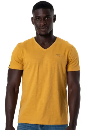 V-Neck T-Shirt _ 141368 _ Ochre