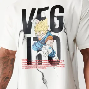 Vanquish DBZ Vegito Vintage White Oversized T Shirt