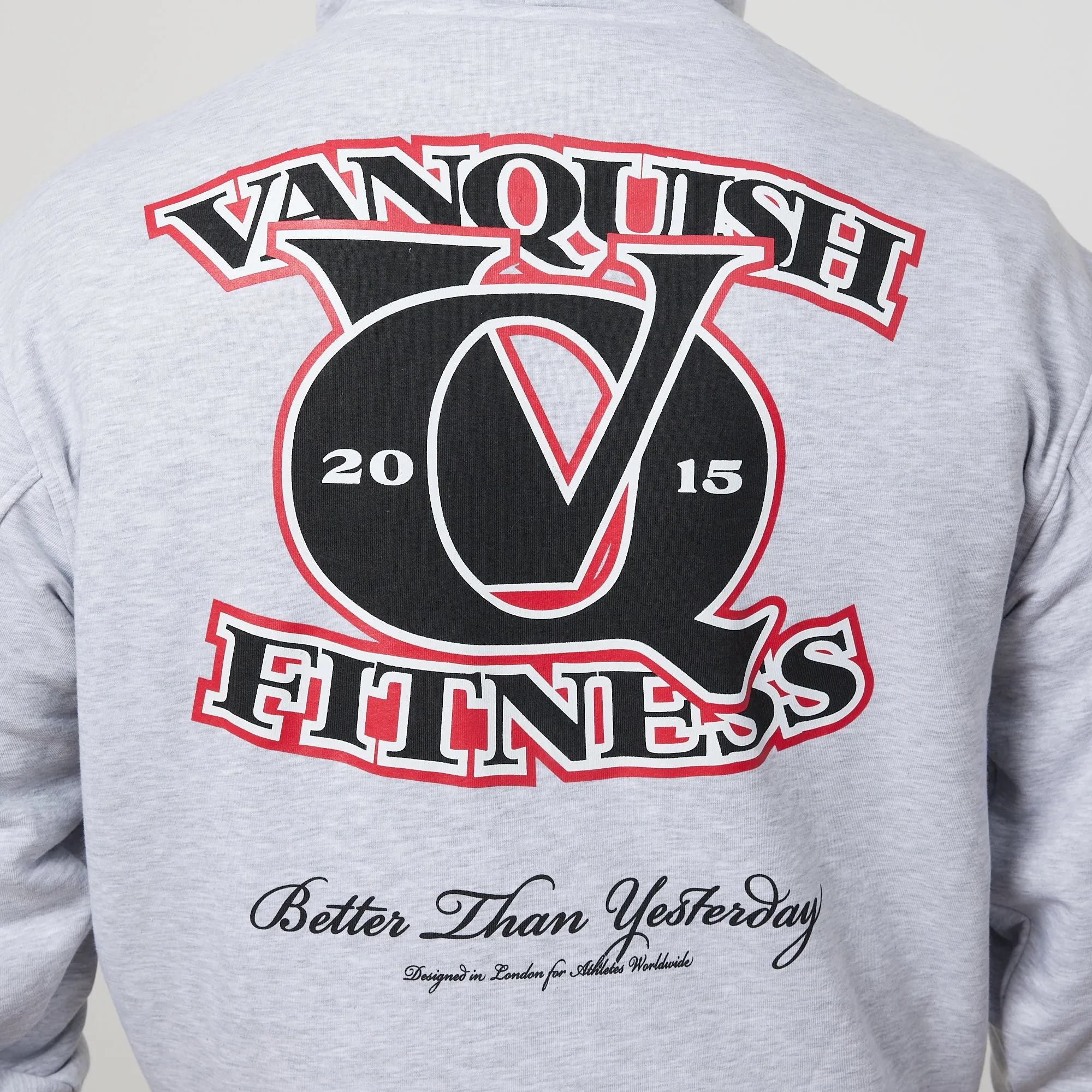 Vanquish TSP Light Grey VQ Interlock Oversized Pullover Hoodie