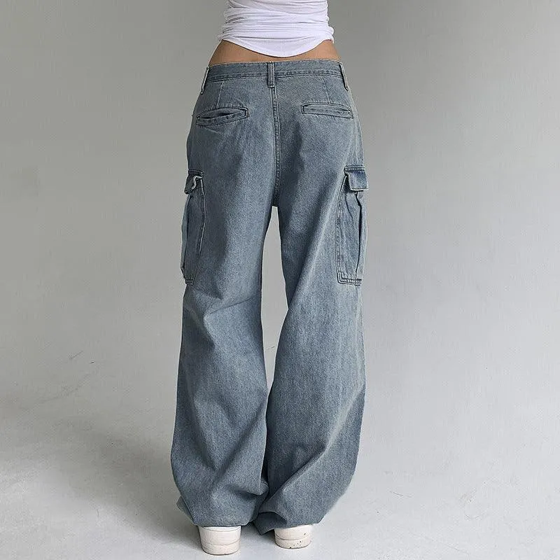 Wide Leg Cargo Jeans