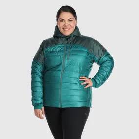 Plus Size Womens Helium Down Hoodie